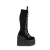 DemoniaCult - SWING815 Plattformstiefel - Schwarz Product image